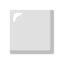 WHITE MEDIUM SQUARE emoji in Google's design style - Unicode 25FB-FE0F