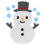 SNOWMAN emoji in Google's design style - Unicode 2603-FE0F