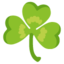 SHAMROCK emoji in Google's design style - Unicode 2618-FE0F