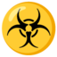 BIOHAZARD emoji in Google's design style - Unicode 2623-FE0F