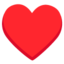 BLACK HEART SUIT emoji in Google's design style - Unicode 2665-FE0F