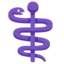 MEDICAL SYMBOL emoji in Google's design style - Unicode 2695-FE0F