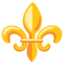 FLEUR-DE-LIS emoji in Google's design style - Unicode 269C-FE0F