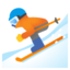 SKIER emoji in Google's design style - Unicode 26F7-FE0F