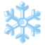 SNOWFLAKE emoji in Google's design style - Unicode 2744-FE0F