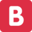 NEGATIVE SQUARED LATIN CAPITAL LETTER B emoji in Twitter's design style - Unicode 1F171-FE0F