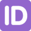 SQUARED ID emoji in Twitter's design style - Unicode 1F194