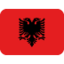 Albania Flag emoji in Twitter's design style - Unicode 1F1E6-1F1F1