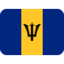 Barbados Flag emoji in Twitter's design style - Unicode 1F1E7-1F1E7