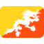 Bhutan Flag emoji in Twitter's design style - Unicode 1F1E7-1F1F9