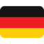 Germany Flag emoji in Twitter's design style - Unicode 1F1E9-1F1EA