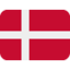 Denmark Flag emoji in Twitter's design style - Unicode 1F1E9-1F1F0