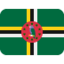 Dominica Flag emoji in Twitter's design style - Unicode 1F1E9-1F1F2