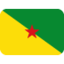 French Guiana Flag emoji in Twitter's design style - Unicode 1F1EC-1F1EB