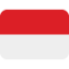 Indonesia Flag emoji in Twitter's design style - Unicode 1F1EE-1F1E9