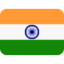 India Flag emoji in Twitter's design style - Unicode 1F1EE-1F1F3