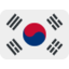 South Korea Flag emoji in Twitter's design style - Unicode 1F1F0-1F1F7