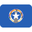 Northern Mariana Islands Flag emoji in Twitter's design style - Unicode 1F1F2-1F1F5