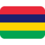 Mauritius Flag emoji in Twitter's design style - Unicode 1F1F2-1F1FA