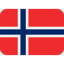 Norway Flag emoji in Twitter's design style - Unicode 1F1F3-1F1F4