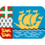 St. Pierre & Miquelon Flag emoji in Twitter's design style - Unicode 1F1F5-1F1F2