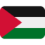 Palestinian Territories Flag emoji in Twitter's design style - Unicode 1F1F5-1F1F8