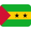 São Tomé & Príncipe Flag emoji in Twitter's design style - Unicode 1F1F8-1F1F9