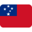 Samoa Flag emoji in Twitter's design style - Unicode 1F1FC-1F1F8