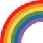 RAINBOW emoji in Twitter's design style - Unicode 1F308