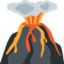 VOLCANO emoji in Twitter's design style - Unicode 1F30B