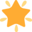 GLOWING STAR emoji in Twitter's design style - Unicode 1F31F