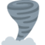 TORNADO emoji in Twitter's design style - Unicode 1F32A-FE0F