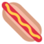 HOT DOG emoji in Twitter's design style - Unicode 1F32D