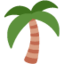 PALM TREE emoji in Twitter's design style - Unicode 1F334