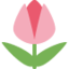 TULIP emoji in Twitter's design style - Unicode 1F337