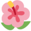 HIBISCUS emoji in Twitter's design style - Unicode 1F33A