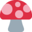 MUSHROOM emoji in Twitter's design style - Unicode 1F344