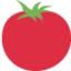 TOMATO emoji in Twitter's design style - Unicode 1F345