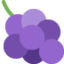 GRAPES emoji in Twitter's design style - Unicode 1F347