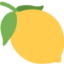 LEMON emoji in Twitter's design style - Unicode 1F34B