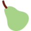 PEAR emoji in Twitter's design style - Unicode 1F350