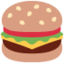 HAMBURGER emoji in Twitter's design style - Unicode 1F354