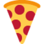 SLICE OF PIZZA emoji in Twitter's design style - Unicode 1F355