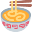 STEAMING BOWL emoji in Twitter's design style - Unicode 1F35C