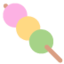 DANGO emoji in Twitter's design style - Unicode 1F361