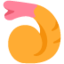 FRIED SHRIMP emoji in Twitter's design style - Unicode 1F364