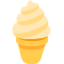 SOFT ICE CREAM emoji in Twitter's design style - Unicode 1F366