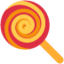 LOLLIPOP emoji in Twitter's design style - Unicode 1F36D