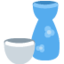 SAKE BOTTLE AND CUP emoji in Twitter's design style - Unicode 1F376