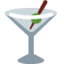 COCKTAIL GLASS emoji in Twitter's design style - Unicode 1F378